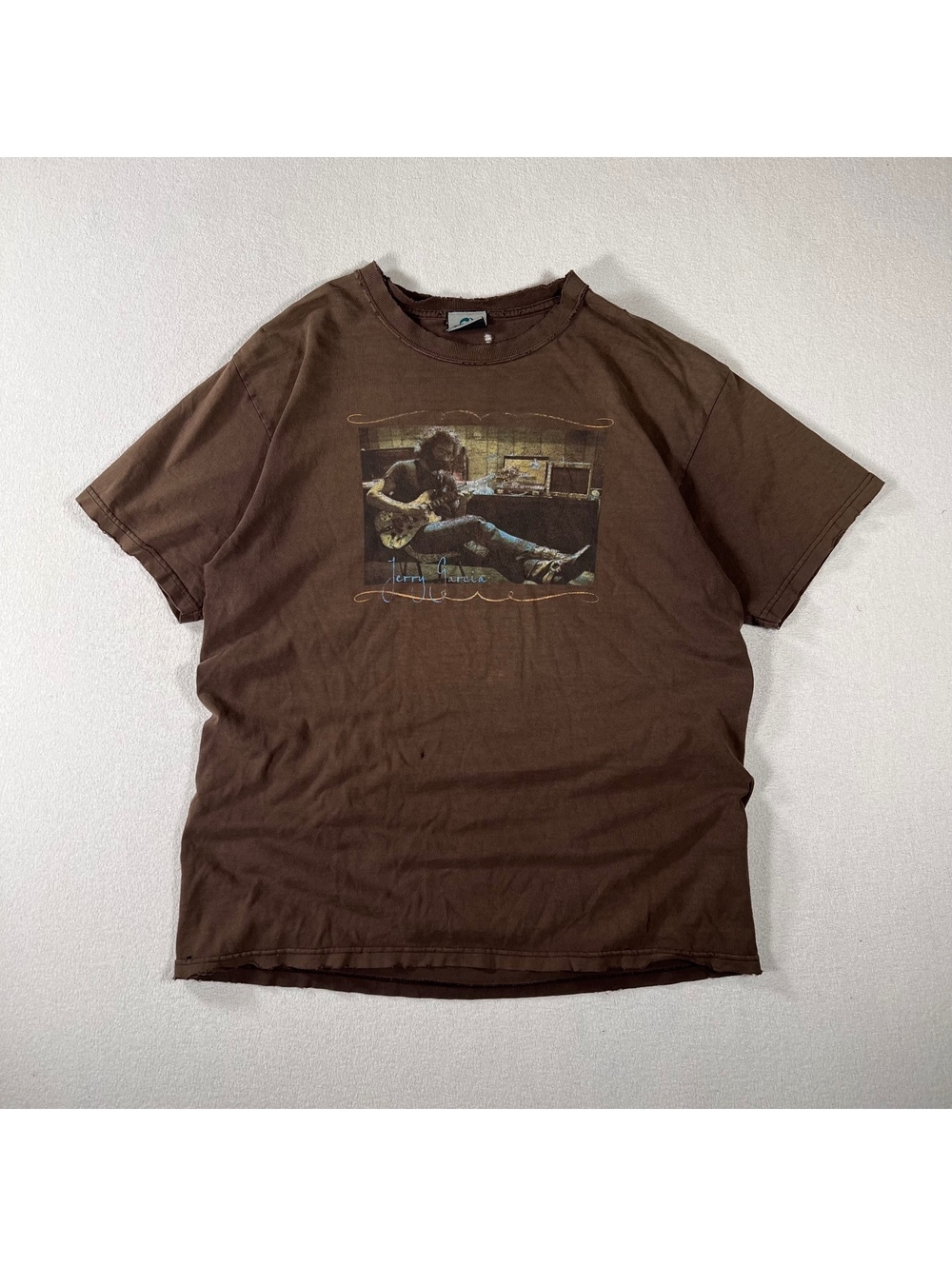 Vintage Liquid Blue Grateful Dead Jerry Garcia T-shirt